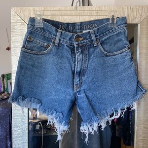 High Sierra distressed denim shorts